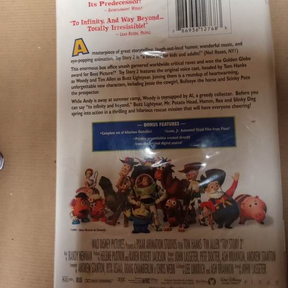 Toy Story 2 VHS - Picture 3 of 3